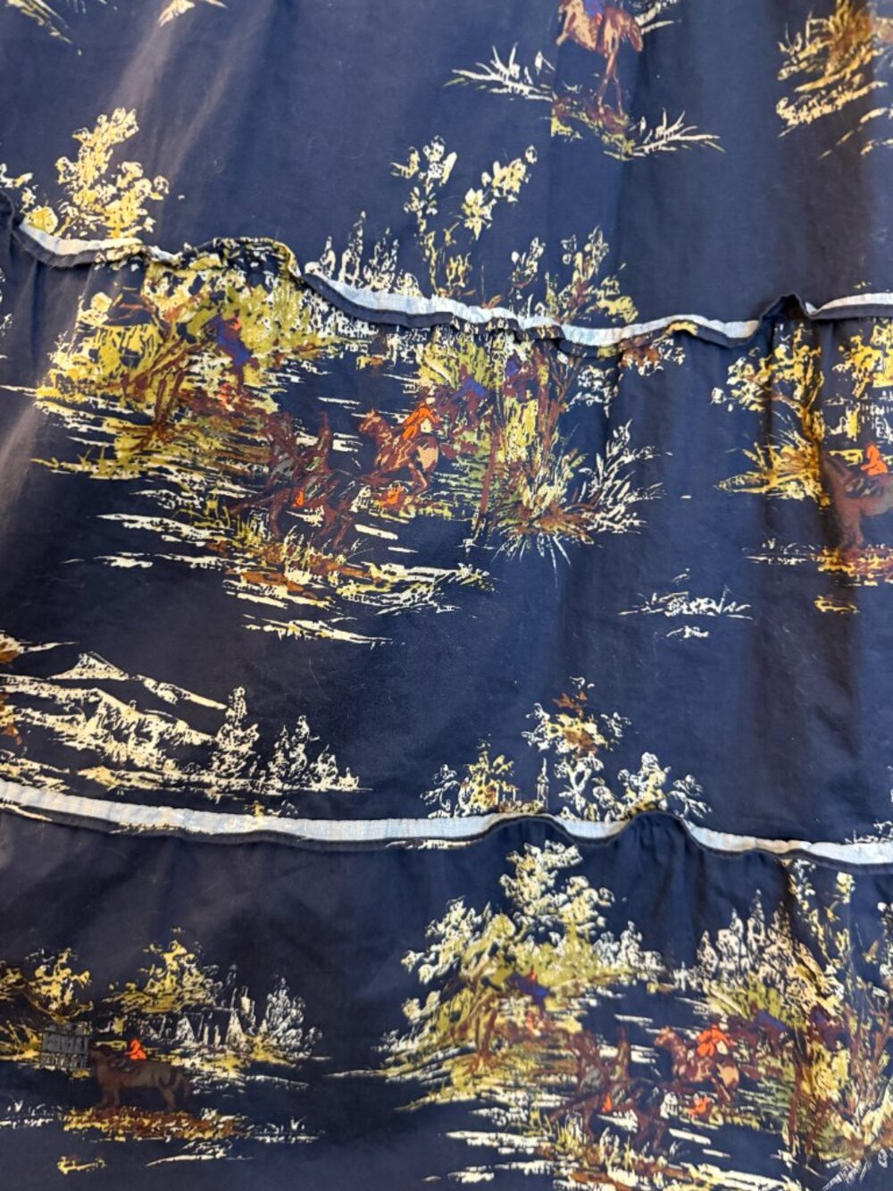 Navy Blue Hill House Home Ellie Nap Dress - Equestrian Toile XS - Picture 2 of 3